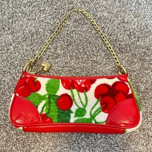 Juicy Couture: Red Cherry Baguette Bag